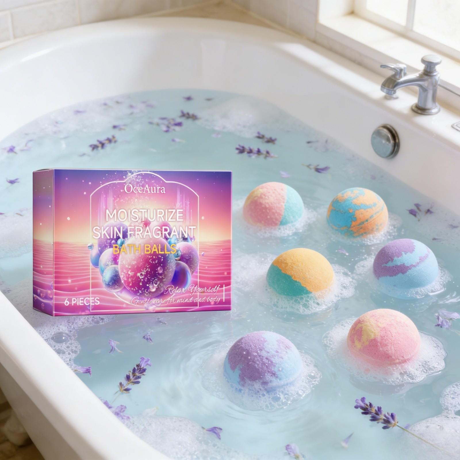Skincare Natur E - OceAura Boules de bain moussantes douces
