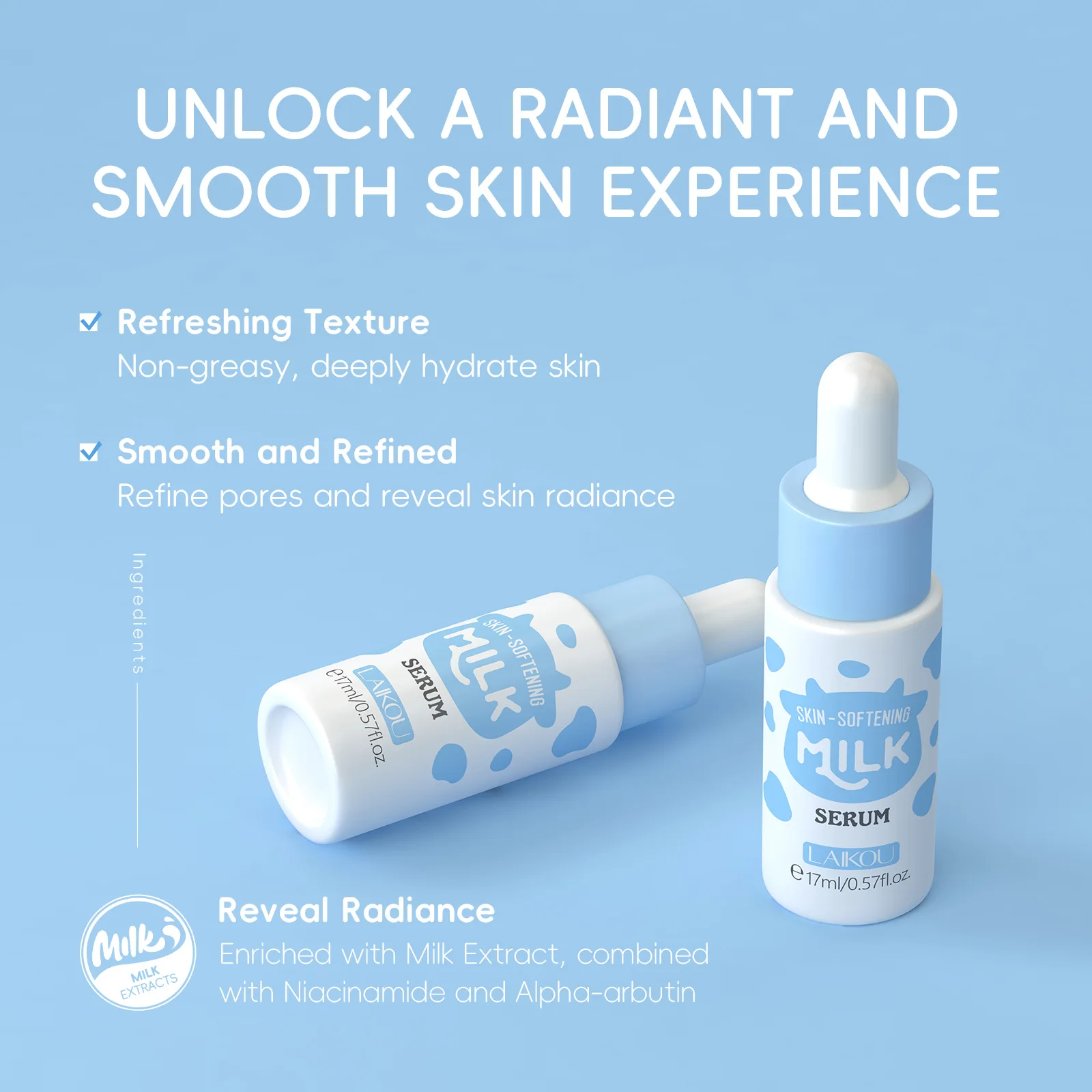 Sérum facial au lait 17 ml pou - Alpha Arbutin Serum avis et prix