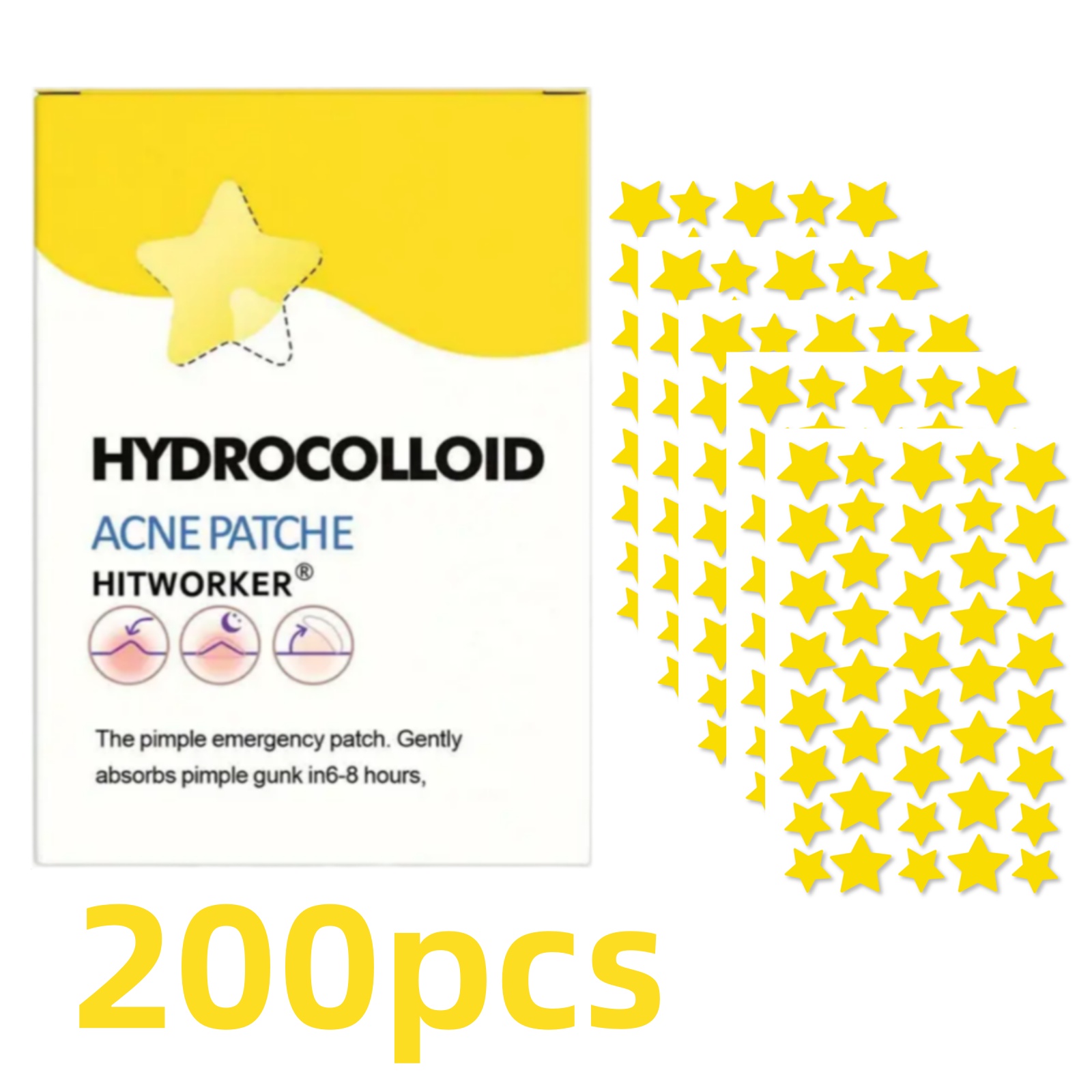 Patchs d'acné en forme d'étoil - Skincare China avis et prix