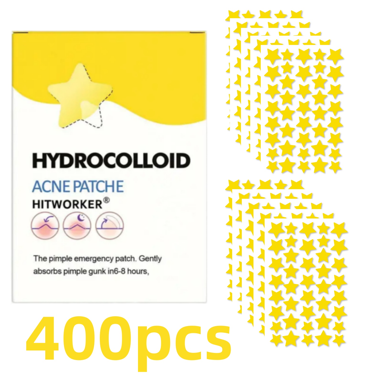 Patchs d'acné en forme d'étoil - Skincare China avis et prix