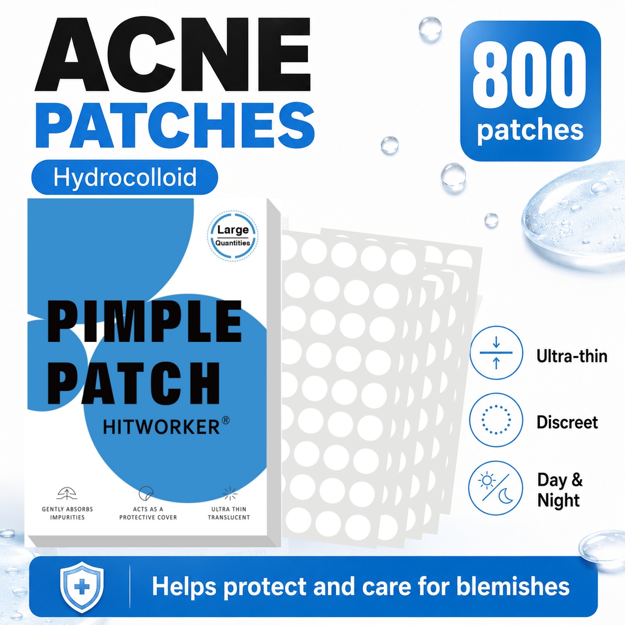 800 Patchs Hydrocolloïdes pour - Skincare China avis et prix