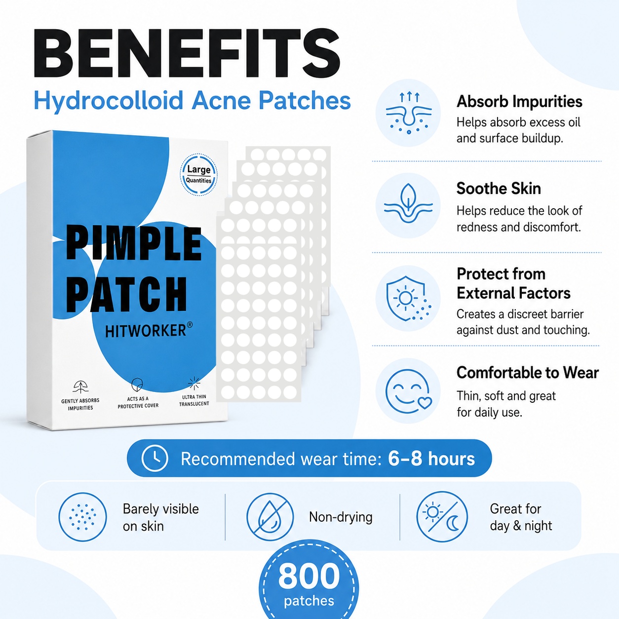 800 Patchs Hydrocolloïdes pour - Skincare China avis et prix